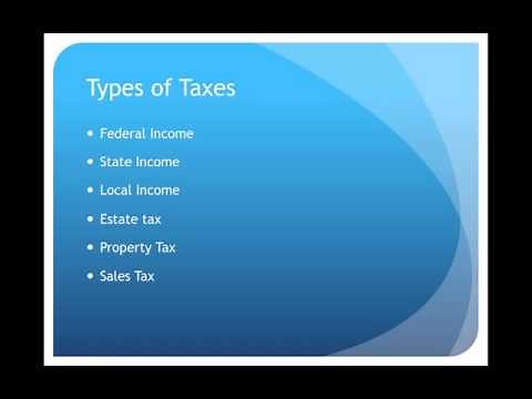Introduction to Taxes Video Lecture Part 1