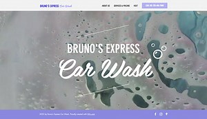Car Wash Website Template | WIX