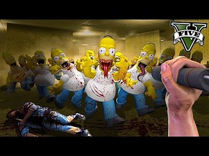 DESCUBRÍ a *HOMERO.EXE* en BACKROOMS en GTA 5 de Los Simpsons !! 🍺😈🔪