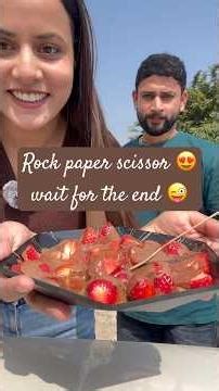 Ultimate Rock Paper Scissors Battle With My Partner 💕🔥 #trending #shorts