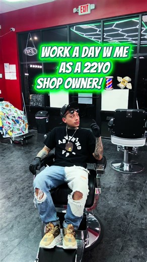 Work a day w me as a 22yo shop owner!💸💈 - - - #barber #fyp #dayinthelife #rgv #weslaco