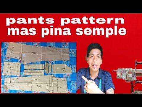 how to make pants pattern/paano mag pattern ng pants