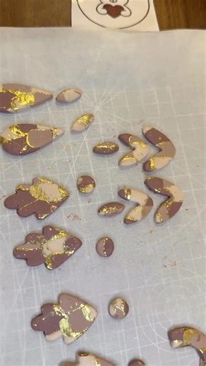 Dsk Craft & More on Instagram‎: "I made these polymer clay canes from scratch and cut them into clean, precise slices to prepare them for jewelry making. This tutorial shows the full process for turning handmade canes covered with gold papers into earring-ready pieces. #polymerclay #polymerclaytutorial #handmadecanes #canemaking #clayart #earringmaking #jewelrytutorial #craftreels #creativeprocess #explorer #asmr #explorepage✨ _______________ قمت بصناعة عيدان الصلصال الحراري يدويًا ثم تقطيعها بع