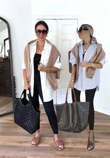 I ❤️ this look! Such an easy way to elevate leggings for a chic but comfy spring outfit. Full details in my IG stories, shop with the link in my bio. #over50style #over40style #outfitinspo #over40fashion #fashionreelstylereel #reelsfashion #outfitideas #fashionreel #everydaystyles #pinterestoutfit