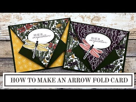 Easy Arrow Fold Card Design | Stampin' Up! Dragonfly Garden