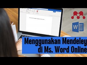 Menggunakan Mendeley di MS. Word Online