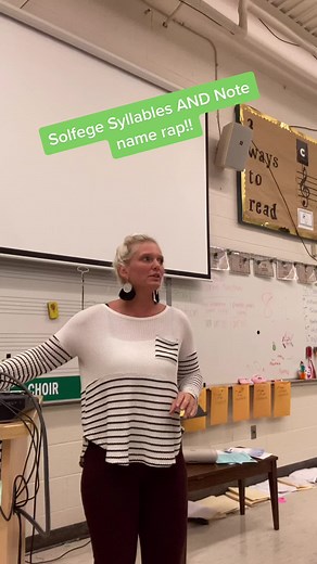 Treble clef rap from @mrshammy.choir and we added the bass clef! This CRINGE rap - such a fun way for students to learn note names! #choir #choirkids