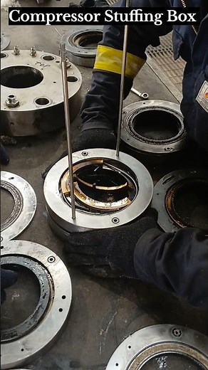 Compressor Stuffing Box (Seal) #compressor #seal #engineering