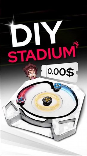 I Build a Pro Beyblade X Stadium for 【0$】 #beybladex #beybladestadium #diycrafts #beyblade #handmade