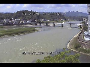 球磨川 球磨川水系 熊本県人吉市 人吉橋 ライブカメラ (2023/06/04) 定点観測 Kumagawa River Live Camera