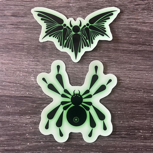 Glow in the Dark Bat Sticker Spider Sticker Goth Dark Aesthetic Gothic Art - Etsy Canada