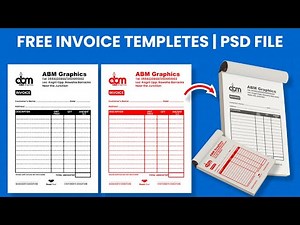 Design a Professional Invoice in Photoshop (Free Templates!) | Step-by-Step Tutorial