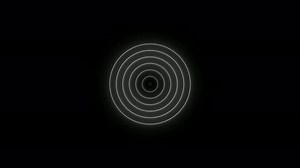 White Neon Radio Wave Animated
