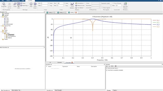Lumped Element Pi and T Impedance Matching in CST Schematic Tool