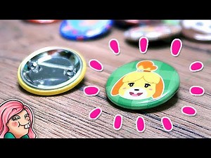 Making Cute ANIMAL CROSSING Buttons!