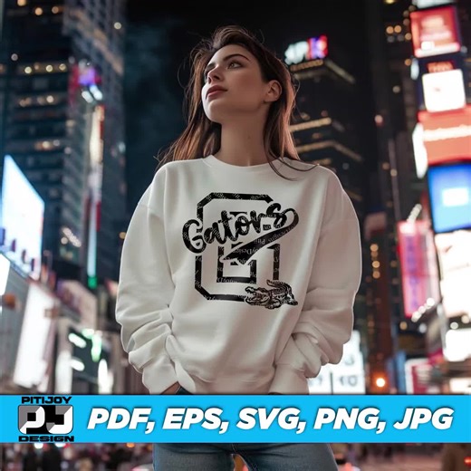 Gators Mascot SVG, School Spirit SVG, Gators Clipart, Sports Team Logo, Gators T-shirt Design, Mascot Logo, Instant Download Svg,png and Etc - Etsy