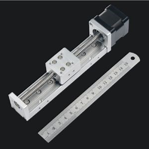[Hot Item] Mini Linear Guide Slide Rail CNC Small Stage Actuator Screw Lead Motion System[200mm Stroke]
