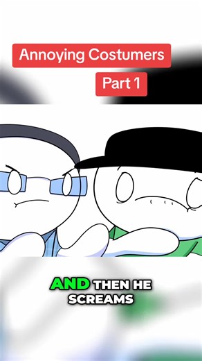 Part 1 - Annoying Costumers #theodd1sout #subway #story #costumers #animation