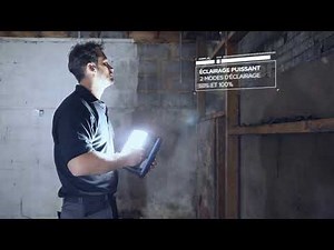 Projecteur de chantier LED rechargeable ERBAUER Lewo 800 lumens, 10W - Castorama