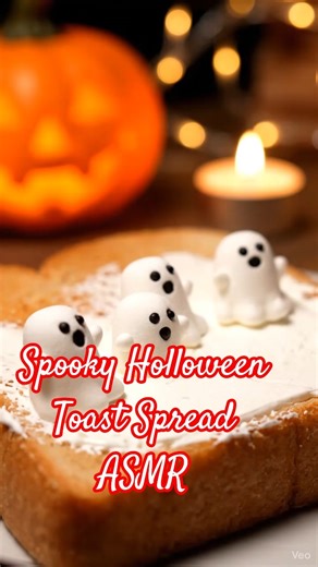 Halloween Toast ASMR – Witch Hat Spread & Ghost Butter – Satisfying Spooky Spread
