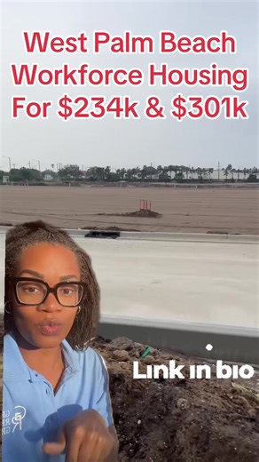 #greenscreenvideo West Palm Beach Workforce Housing for 234k and 301k. You need to work in Palm Beach County. You cannot already own a home. You need 2.5% to 3.5% down payment. You must make at least 67k. Contact me via the link in my bio. #realestatebrokers