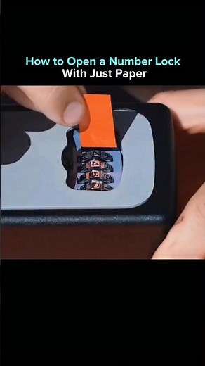 A creator demonstrates a low-tech but precise method fordecoding a number-lock