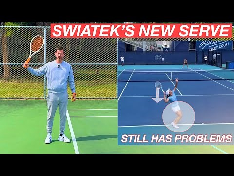 Iga Swiatek Serve Analysis (new vs old technique & problem areas)
