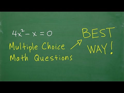 Multiple Choice Math Questions – YOU BETTER KNOW THIS!