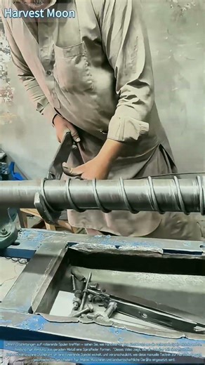 Stahlfederwickeln! Die manuelle Herstellung von Spiralfedern