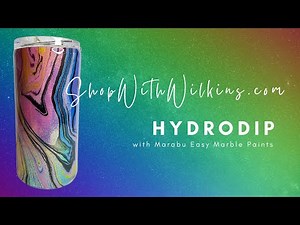 Hydrodip with Marabu Easy Marble Paints