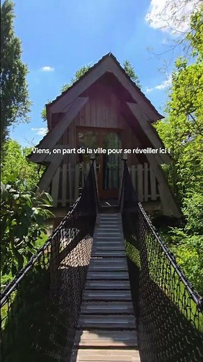 Une cabane en plein cœur de la forêt ✨
