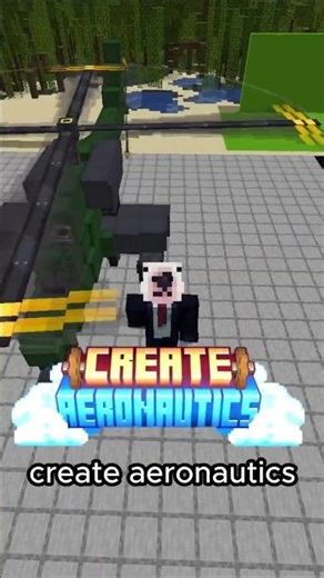 CONSTRUI un HELICOPTERO APACHE en MINECRAFT con CREATE AERONAUTICS #createmod #minecraft #shorts
