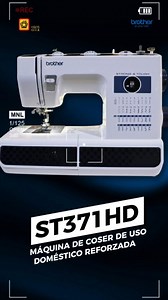✨ La máquina ST371HD de #Brother es perfecta para coser y reparar todos los días, desde tejidos exteriores duraderos hasta sedas elegantes y ligeras. 👗 | Casa Díaz
