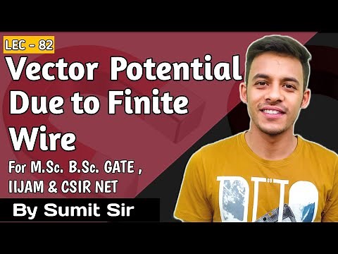 Vector Potential due to Finite current carrying wire || B.Sc. || M.Sc. || CSIR NET || GATE ||