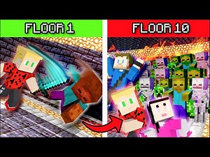 Minecraft but MOBS DOUBLE EVERY FLOOR