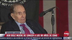Bob Dole muere de cáncer a los 98 años en Estados Unidos