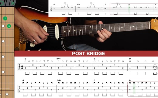 吉他慢手的经典神曲Wonderful Tonight吉他谱教学！必练！ Guitar Cover Eric Clapton TabsChords