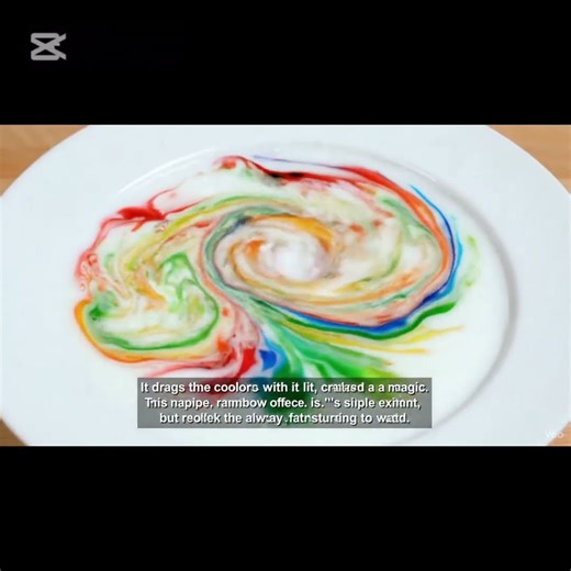 “Milk Color Explosion! 🌈🧪 Watch the Magic Happen in Seconds!”