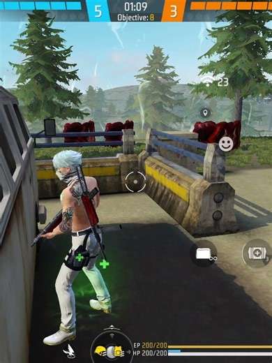 he thought i dont saw him ;p || ff funny vidoe