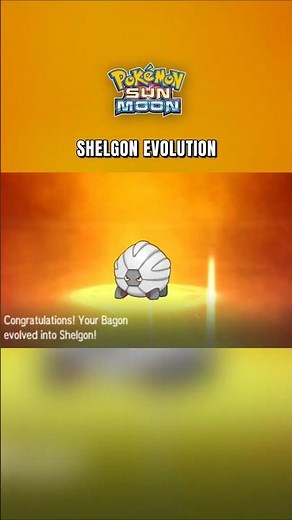 Bagon to Shelgon Evolution | Pokemon Sun & Moon