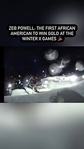 989K views · 40K reactions | The first African American to win gold at the Winter X Games. @zebpowelll  #SBM #somethingblackmade | Something Black Made | Facebook