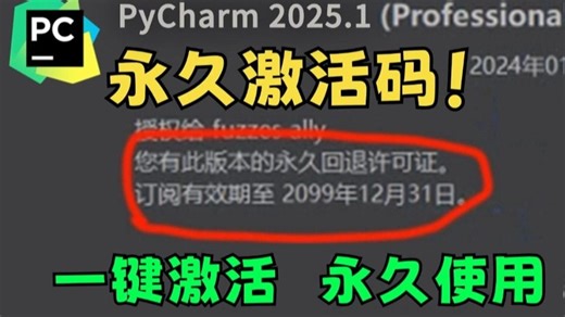 【永久激活码】2026最新python安装 pycharm安装激活教程，一键激活，永久使用，附专业版激活码 安装包，超详细Python教程！！