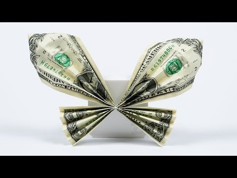 Easy Dollar origami BUTTERFLY 🦋 money origami made easy