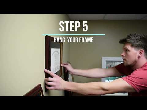 How to Hang a Frame that has a Saw Tooth Hanger