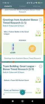 PoGo - Claimed free code leading to "Greetings from Anaheim! Bonus Timed Research" free task #pogo