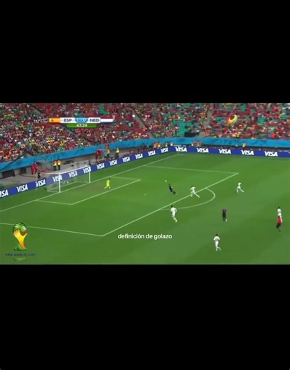 El gol que acaba de meter Van Persie para Holanda en el primer partido entre Holanda-España en el mundial, wow! #fyp #parati #futbol #golazo #españa