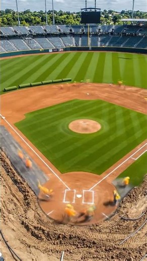 Quick Time lapse of Baseball field construction
