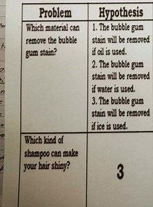 Which material can remove the bubble gum stain?Which kind of ... | Filo