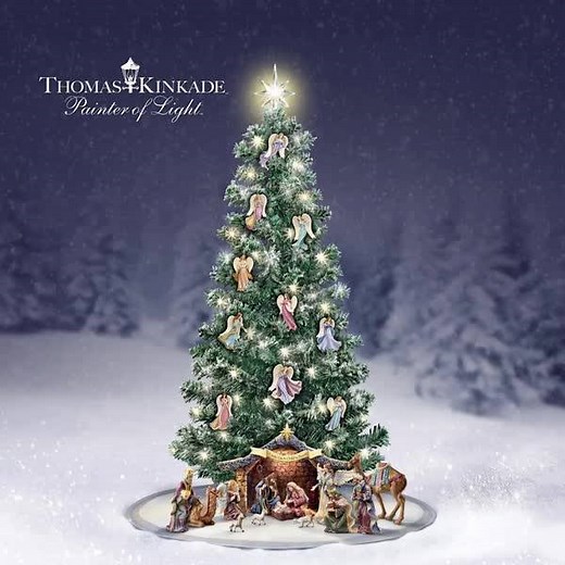 Celebrate the joyful traditions of Christmas with this inspiring Nativity tree collection. Click this link to shop: http://bit.ly/35w5Q2q | The Bradford Exchange