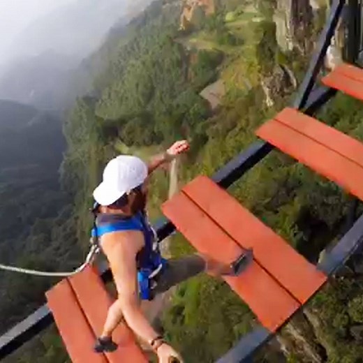 Mind the gap on this 500-foot-high bridge in China. | Insider Travel